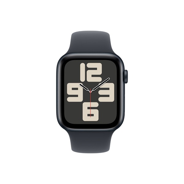 Apple Watch SE2 v3 GPS (44mm) éjfekete alumínium tok, éjfekete sportszíj (M/L) okosóra - Image 2