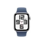 Apple Watch SE2 v3 GPS (44mm) ezüst alumínium tok, denim sportszíj (S/M) okosóra - Image 2