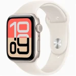 Apple Watch SE3 Cellular (44mm) csillagfény alumínium tok, csillagfény M/L sportszíjas okosóra