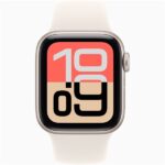 Apple Watch SE3 GPS-es (40mm) csillagfény alumínium tok, csillagfény S/M sportszíjas okosóra - Image 2