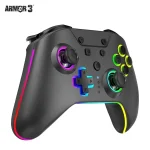 Armor3 M07619-BKHE NuRival Nintendo Switch vezeték nélküli Hall Effect Stick fekete kontroller - Image 3