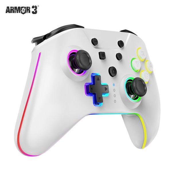 Armor3 M07619-WHHE NuRival Nintendo Switch/OLED vezeték nélküli Hall Effect Stick fehér kontroller - Image 6