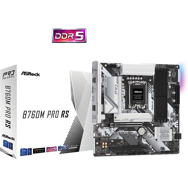 Asrock B760M PRO RS Intel B760 LGA1700 mATX alaplap - Image 1