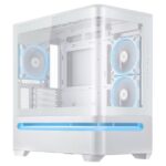 Asus PRIME AP202 fehér (táp nélküli) ablakos ARGB mATX ház - Image 2