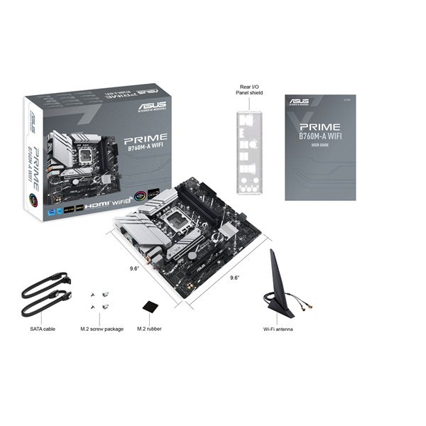 Asus PRIME B760M-A WIFI Intel B760 LGA1700 mATX alaplap - Image 6