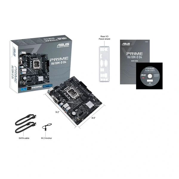 Asus PRIME H610M-D D5 Intel H610 LGA1700 mATX alaplap - Image 7