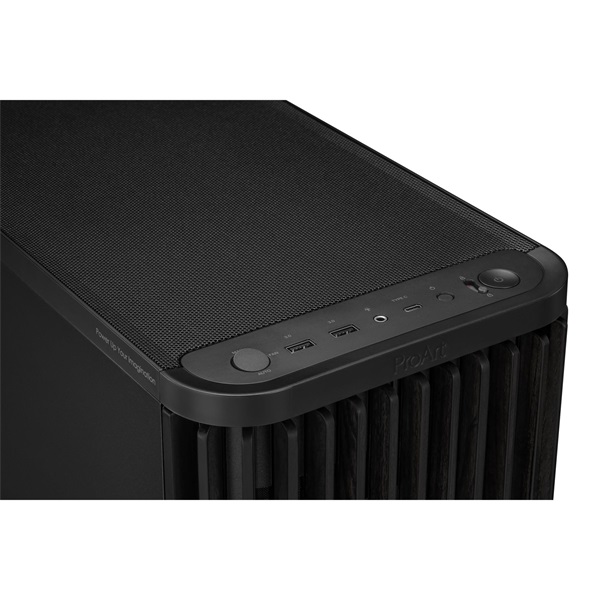 Asus ProArt PA401 WOOD METAL fekete (táp nélküli) mATX ház - Image 6