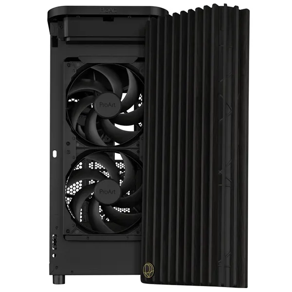 Asus ProArt PA401 WOOD METAL fekete (táp nélküli) mATX ház - Image 11