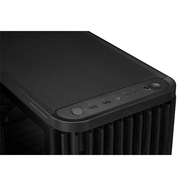 Asus ProArt PA401 WOOD TG fekete (táp nélküli) ablakos mATX ház - Image 6