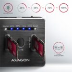 AXAGON ADSA-M2C SuperSpeed USB-C 10 Gbps Dual NVMe M.2 SSD Clone Master Dock - Image 13
