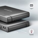 Axagon ADSA-CC USB-C 10Gbps NVMe M.2/SATA 2,5"/3,5" HDD/SSD másoló - Image 16