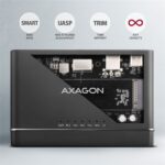 Axagon ADSA-CC USB-C 10Gbps NVMe M.2/SATA 2,5"/3,5" HDD/SSD másoló - Image 17