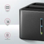 AXAGON ADSA-D25 SuperSpeed USB Dual 2,5" SSD/HDD Mini Dock Black - Image 11