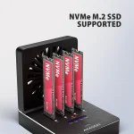 AXAGON ADSA-M2C44 USB4 docking station for 4x M.2 NVMe SSDs with disk cloning function without a PC - Image 16