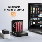 AXAGON ADSA-M2C44 USB4 docking station for 4x M.2 NVMe SSDs with disk cloning function without a PC - Image 22
