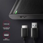 Axagon EE25-A6M USB 3.2 fekete csavar nélküli külső alumínium 2,5" HDD/SSD ház - Image 11