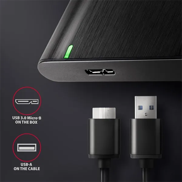 AXAGON EE25-A6M USB3.2 RAW Box Black - Image 10