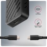 Axagon EEM2-20G USB-C 20Gbps - M.2 NVMe külső SSD ház - Image 16