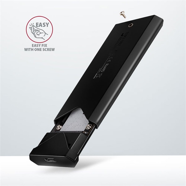 AXAGON EEM2-UB2 USB-C 3.2 Gen 2 NVMe M.2 box Black - Image 12