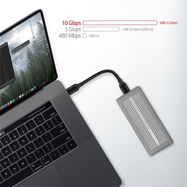 AXAGON EEM2-XS SuperSpeed+ USB-C - NVMe M.2 ShockProof Box - Image 14