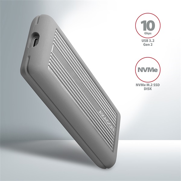 AXAGON EEM2-XS SuperSpeed+ USB-C - NVMe M.2 ShockProof Box - Image 9