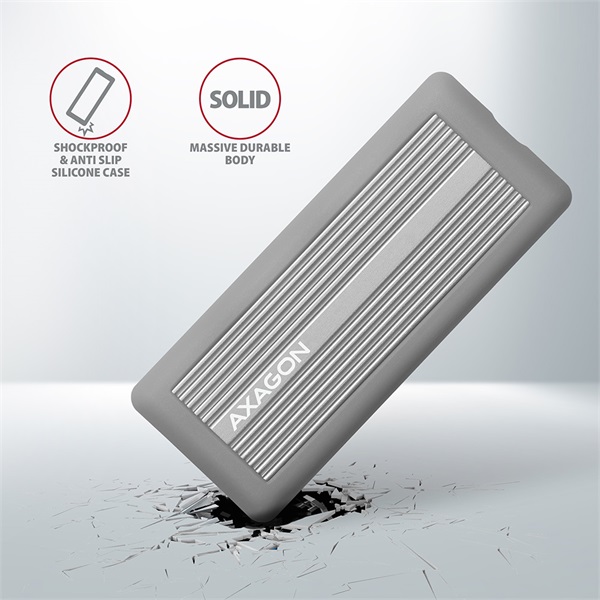 AXAGON EEM2-XS SuperSpeed+ USB-C - NVMe M.2 ShockProof Box - Image 10