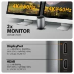 Axagon HMC-WL9 USB-C 10 Gbps 9in1 hub vezeték nélküli töltéssel - Image 8
