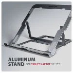 AXAGON STND-LAG stand for laptops and tablets Grey - Image 8
