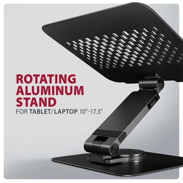 AXAGON STND-LRB stand with 360° rotation for laptops and tablets Black - Image 11
