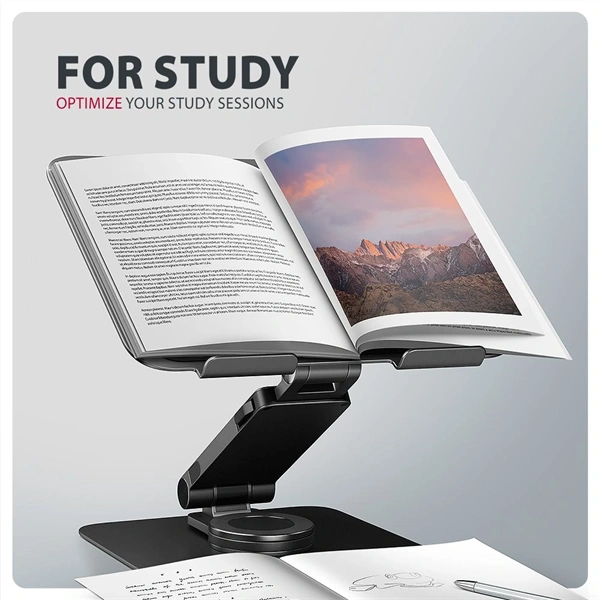 AXAGON STND-LRB stand with 360° rotation for laptops and tablets Black - Image 17