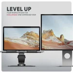 AXAGON STND-LRB stand with 360° rotation for laptops and tablets Black - Image 18