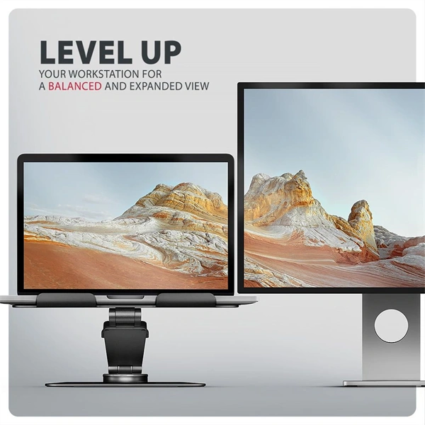 AXAGON STND-LRB stand with 360° rotation for laptops and tablets Black - Image 18