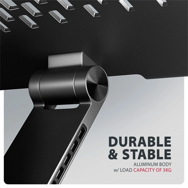 AXAGON STND-LRB stand with 360° rotation for laptops and tablets Black - Image 19