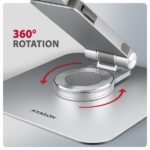 AXAGON STND-LR Alumínium állvány 360°-os forgatással 17,3" laptopokhoz Állítható magasság és szög - Image 12