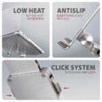 AXAGON STND-LR Alumínium állvány 360°-os forgatással 17,3" laptopokhoz Állítható magasság és szög - Image 14