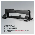 AXAGON STND-VB vertical stand for laptops and tablets Black - Image 7