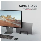 AXAGON STND-VB vertical stand for laptops and tablets Black - Image 10