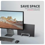 AXAGON STND-VG vertical stand for laptops and tablets Grey - Image 10