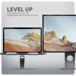 AXAGON STND-LQ Alumínium HQ állvány 16"  laptopokhoz Állítható magasság és szög - Image 14