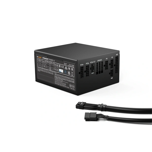 Be Quiet! Tápegység 750W - STRAIGHT POWER 12 Platinum (80+ Platinum, ATX3.0, moduláris, fekete) - Image 2