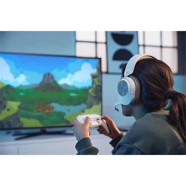 Corsair HS55 vezeték nélküli fehér gamer headset - Image 6