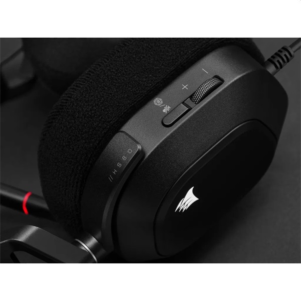 Corsair HS80 RGB USB 7.1 fekete gamer headset - Image 5