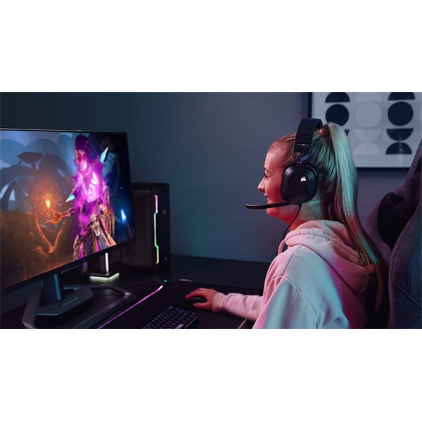 Corsair HS80 RGB USB 7.1 fekete gamer headset - Image 7