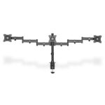 DIGITUS DA-90362 C-bilincses univerzális (VESA 75 / 100) 3-as fekete monitor tartó konzol