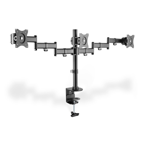 DIGITUS DA-90362 C-bilincses univerzális (VESA 75 / 100) 3-as fekete monitor tartó konzol - Image 5