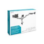 DIGITUS DA-90363 C-bilincses gázrugós univerzális (VESA 75/100) 3-as ezüst monitor tartó konzol - Image 3