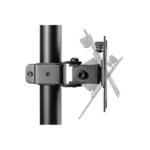 DIGITUS DA-90438 C-bilincses/gyűrűs univerzális (VESA 75/100) 2-es fekete függőleges monitor tartó állvány - Image 2