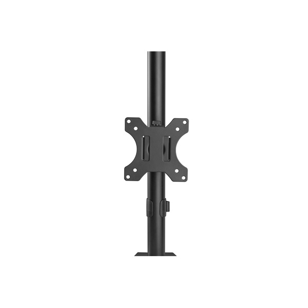 DIGITUS DA-90438 C-bilincses/gyűrűs univerzális (VESA 75/100) 2-es fekete függőleges monitor tartó állvány - Image 3