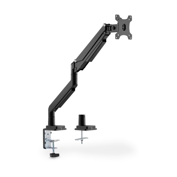 DIGITUS gázrugós C-bilincses univerzális (VESA 75/100) 1-es fekete monitor tartó konzol - Image 5