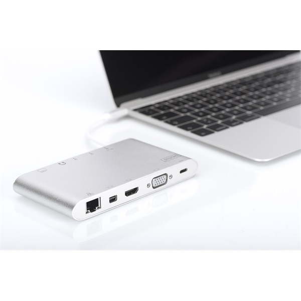 DIGITUS DA-70861 USB-C 11 portos univerzális notebook dokkoló állomás - Image 9